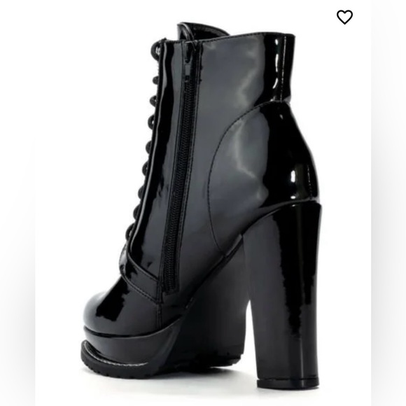 AZALEA WANG Freddie Chunky Lace Up booties SIZE: 8 - Picture 6 of 10